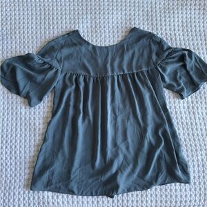 LOFT Slate Blue Blouse
